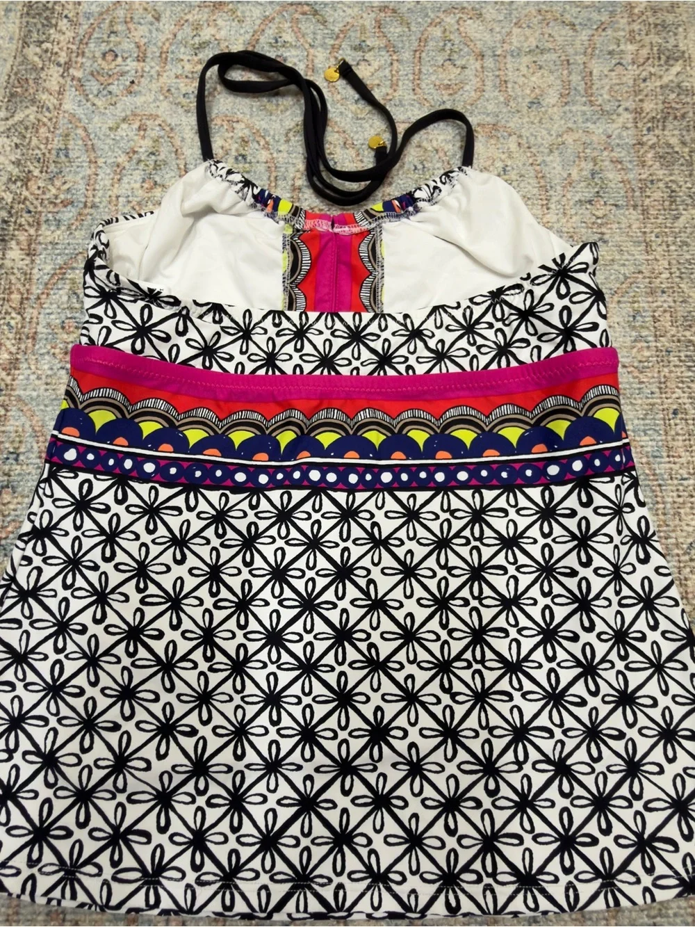 Trina Turk Tanzania Tankini top size 4